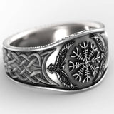 Celtic Compass 925 Silver Ring - European Fine Man Party Birthday Gift