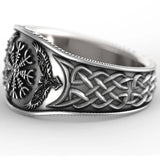 Celtic Compass 925 Silver Ring - European Fine Man Party Birthday Gift