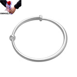 925 Sterling Silver Bracelet Bangle European Woman Party Gift