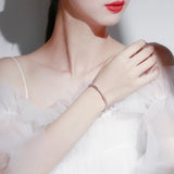 925 Sterling Silver Bracelet Bangle European Woman Party Gift