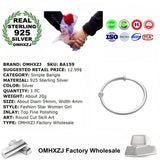 925 Sterling Silver Bracelet Bangle European Woman Party Gift