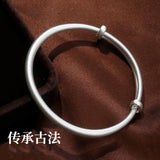 925 Sterling Silver Bracelet Bangle European Woman Party Gift