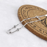 European Slim Star Square 925 Silver Bracelet