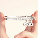 European Woman Girl Party Wedding Gift 925 Silver Bracelet Bangle
