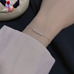 European Fine Woman Party Birthday Gift 925 Silver Bracelet
