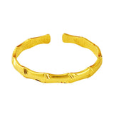 Bamboo 24KT Open Bracelet Bangle European Fine Hot Woman Party Gift