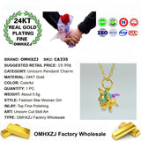 European Unicorn DIY Charm Pendant for Wedding Gift