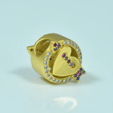 European Fine Woman Man Party Wedding Gift Heart Cupid Beads DIY Pendant Charm