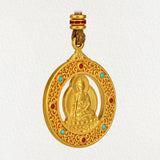 European Fine Woman Man Party Gift GUANYIN The Buddha Pendant Charm