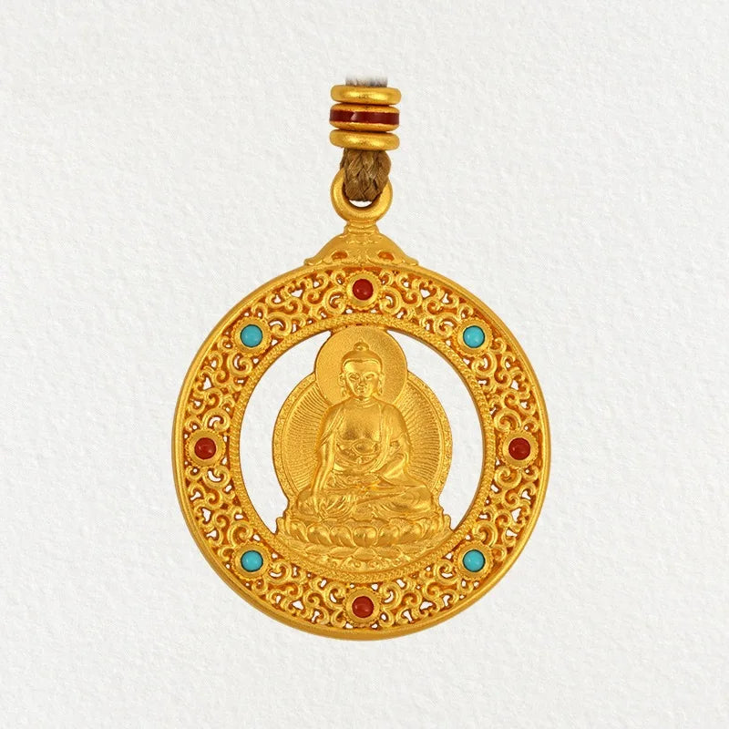 European Fine Woman Man Party Gift GUANYIN The Buddha Pendant Charm