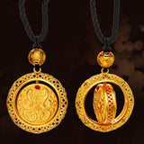 European Hot Woman Party Birthday Wedding Gift Vintage Round Peace Buckle