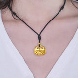 European Hollowed Flower Lock 24KT Pendant Charm