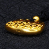 European Hollowed Flower Lock 24KT Pendant Charm