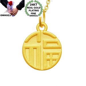 European Hot Fine Woman Girl Party Birthday Wedding Gift Round Fortune FU Pendan