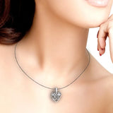 European Fine Woman Party Birthday Wedding Gift Heart Zircon Pendant