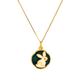 European Vintage Rabbit 24KT Pendant Charm Bead