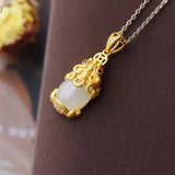 Vintage PIXIU Zircon 24KT Pendant Charm