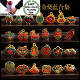 European Woman Man Party Birthday Wedding Gift Vintage Calabash Flower Charm