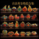 European Woman Man Party Vintage Calabash Flower Pendant Charm