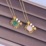 European Vintage Crab 24KT Pendant Charm