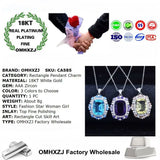 European Woman Party Birthday Gift Zircon 18KT Pendant Charm