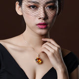 European Woman Party Birthday Wedding Gift Square AAA Zircon 18KT Pendant Charm