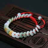 Vintage Natural Emerald Buckle Bracelet