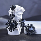 European Fine WomanGirl Zircon Stud Earrings