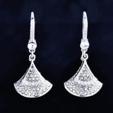 European Fine Woman Party Gift Skirt AAA Zircon Drop Earrings