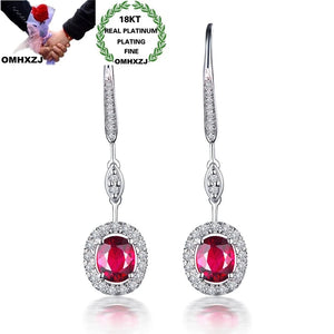 European Woman 18KT Drop Earrings with Zircon