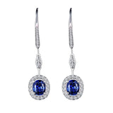 European Woman 18KT Drop Earrings with Zircon