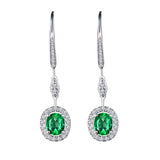 European Woman 18KT Drop Earrings with Zircon