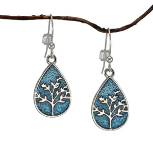 Life Tree 925 Silver Earrings