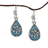 Life Tree 925 Silver Earrings