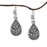Life Tree 925 Silver Earrings