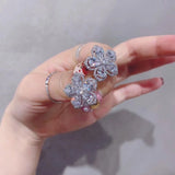 European Fine Zircon Stud Earrings