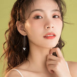 European Fine Woman Party Wedding Gift Paper Cranes 18KT Earrings