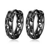 Dragon Sterling Silver Hoop Earrings European Fine Man Male Party Gift