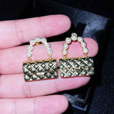 Vintage 18KT Stud Earrings Gift for Her