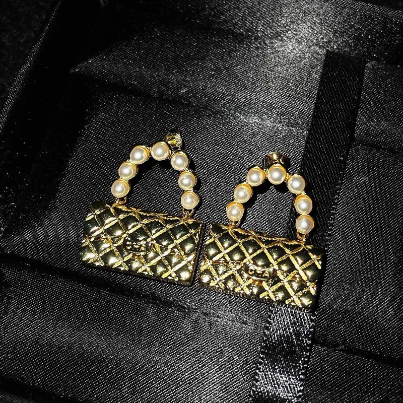 Vintage 18KT Stud Earrings Gift for Her