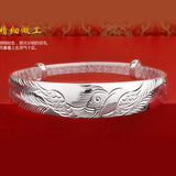 Ethnic Phoenix 999 Silver Bracelet Bangle SZ72