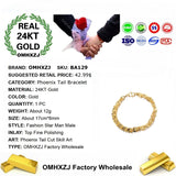 Vintage Phoenix Tail 24KT Bracelet BA129
