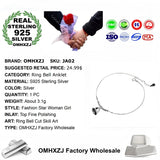S925 Sterling Silver Anklet Lucky Bell Hot Jewelry European Girl Gift