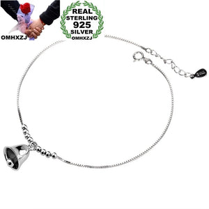 S925 Sterling Silver Anklet Lucky Bell Hot Jewelry European Girl Gift