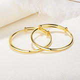 European Hot Jewelry Woman Girl Party Birthday Wedding Mother Gift 18KT Bangle