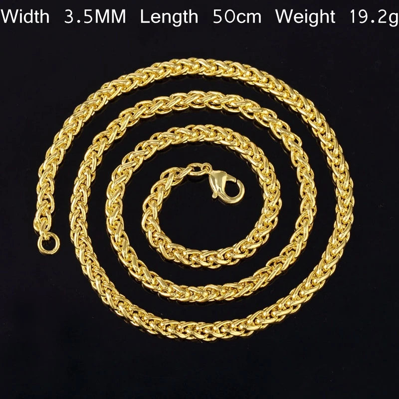 18KT Thick Chain Necklace for European Party Gift