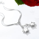 European Star Cube S925 Sterling Silver Pendant Anklet JA01