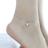 European Star Cube S925 Sterling Silver Pendant Anklet JA01
