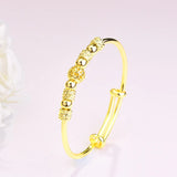 Vintage Hollow Nine Beads 18KT Banglet - European Hot Woman Girl Party Gift