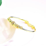 Vintage Hollow Nine Beads 18KT Banglet - European Hot Woman Girl Party Gift